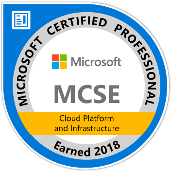 MCSE Cloud Platform and Infrastructure