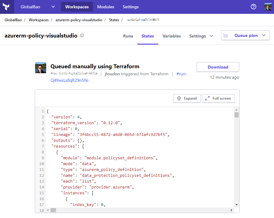 terraform cloud workspace state file